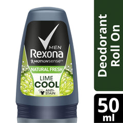 Rexona Men Deodorant Roll-On Natural Fresh Lime Cool 50ML - Southstar Drug