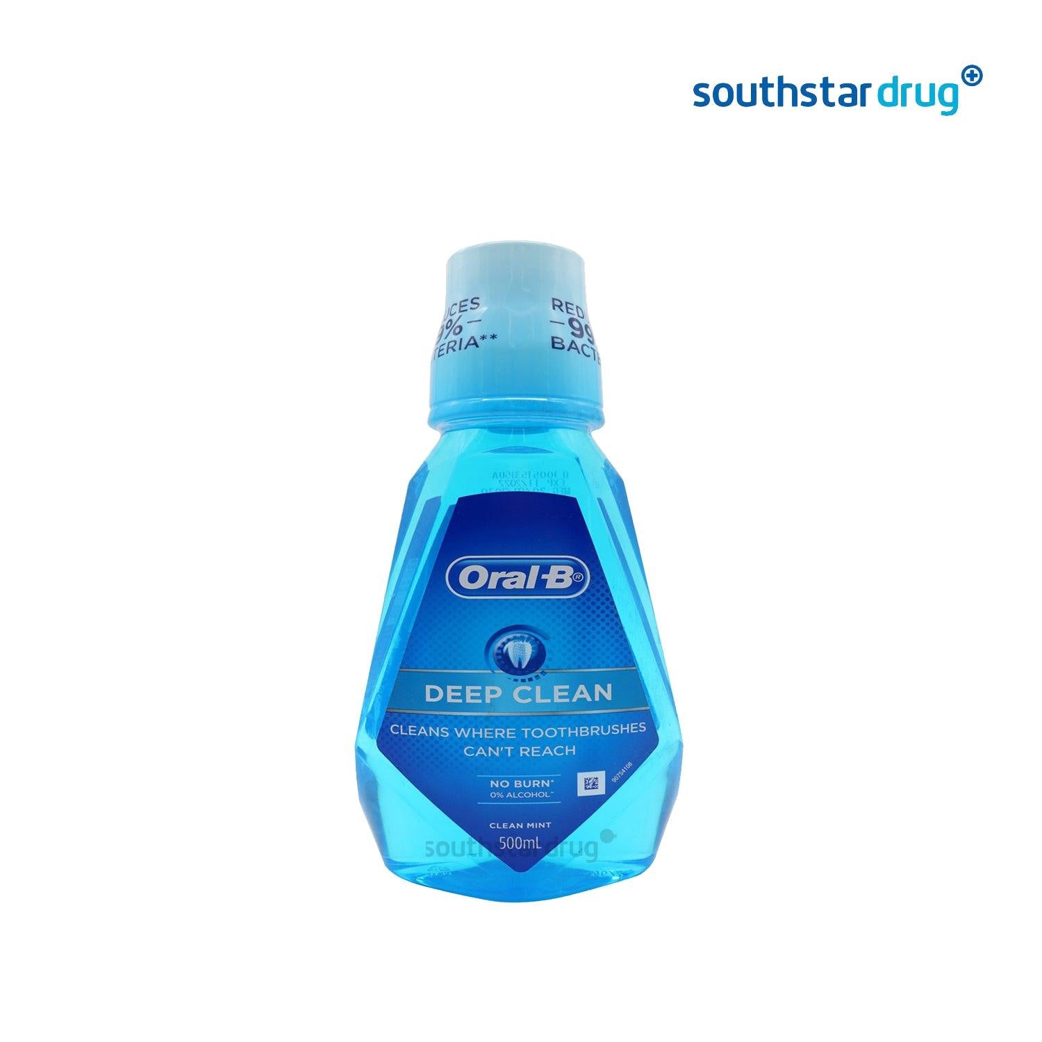 Oral B Rinse Deep Clean Mouthwash 500 ml - Southstar Drug