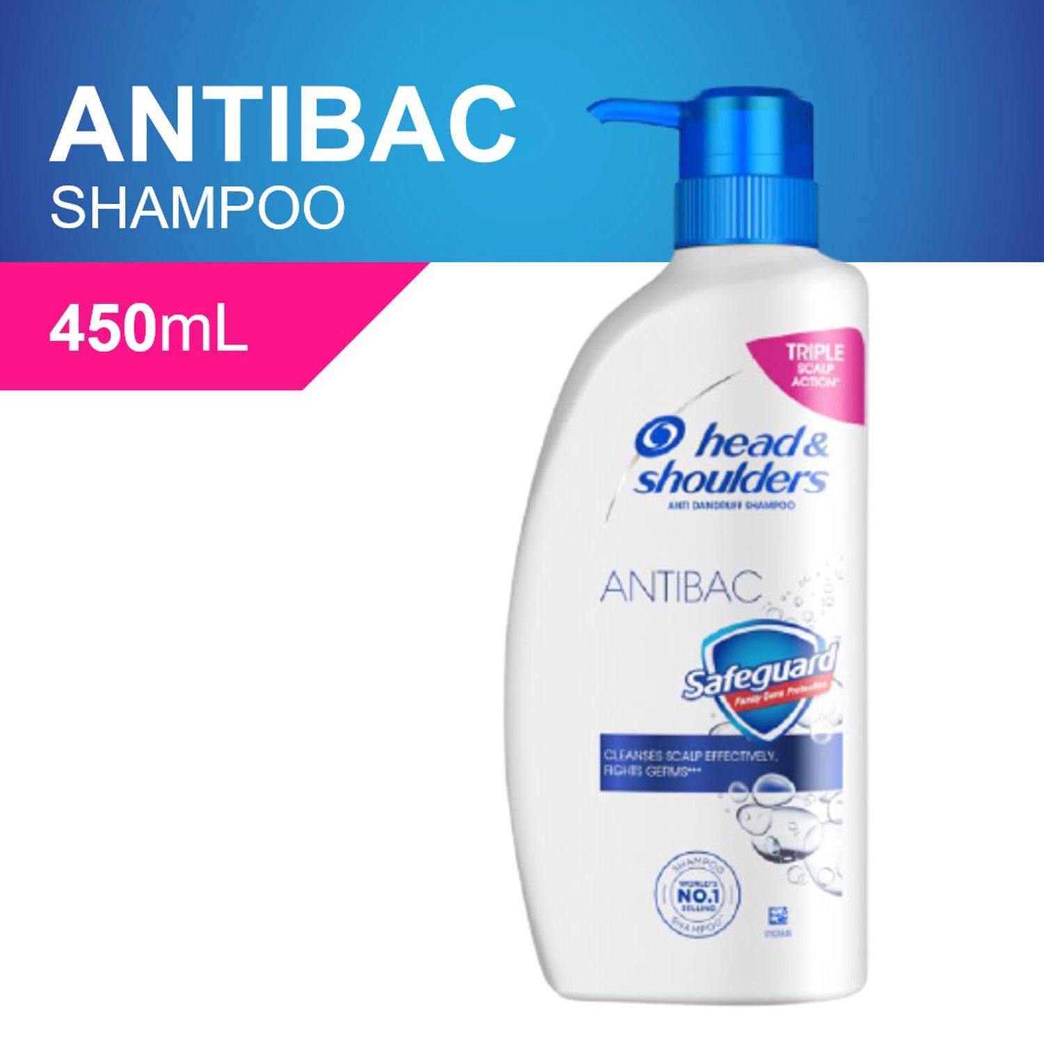 Head & Shoulders Antibac Anti Dandruff Shampoo 450ml - Southstar Drug