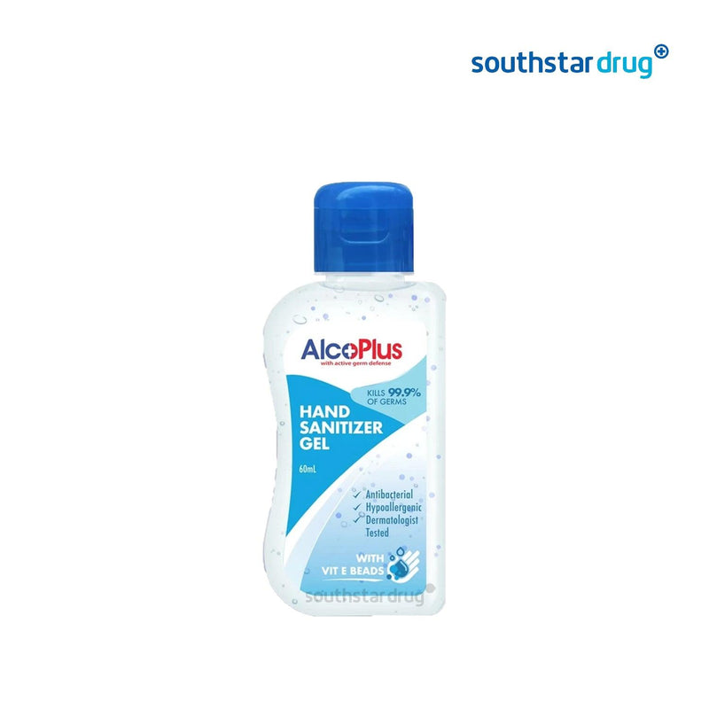 Alcoplus Hand Sanitizer Gel Vit E Beads 60 ml - Southstar Drug