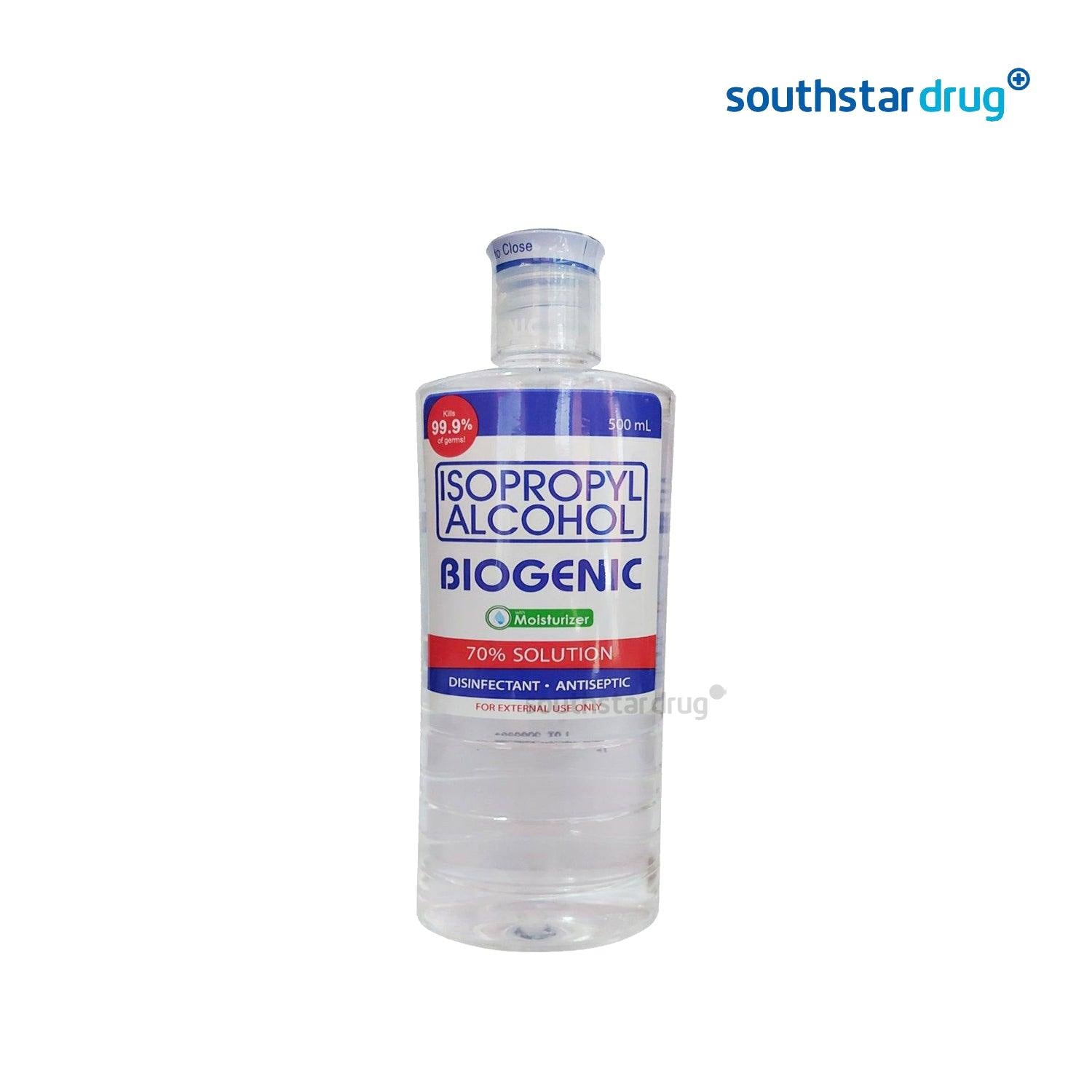 Biogenic 70% Solution Isopropyl Alcohol 500 ml - Southstar Drug