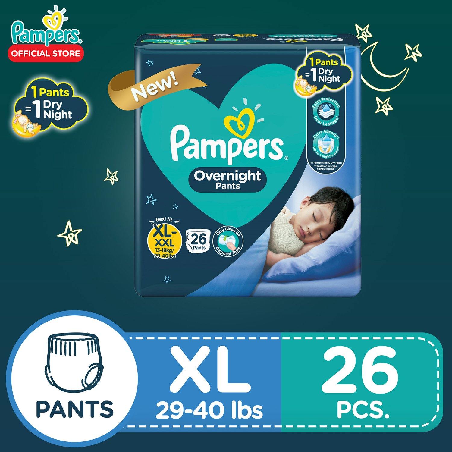 Pampers Overnight Pants Value XL 26s - Southstar Drug