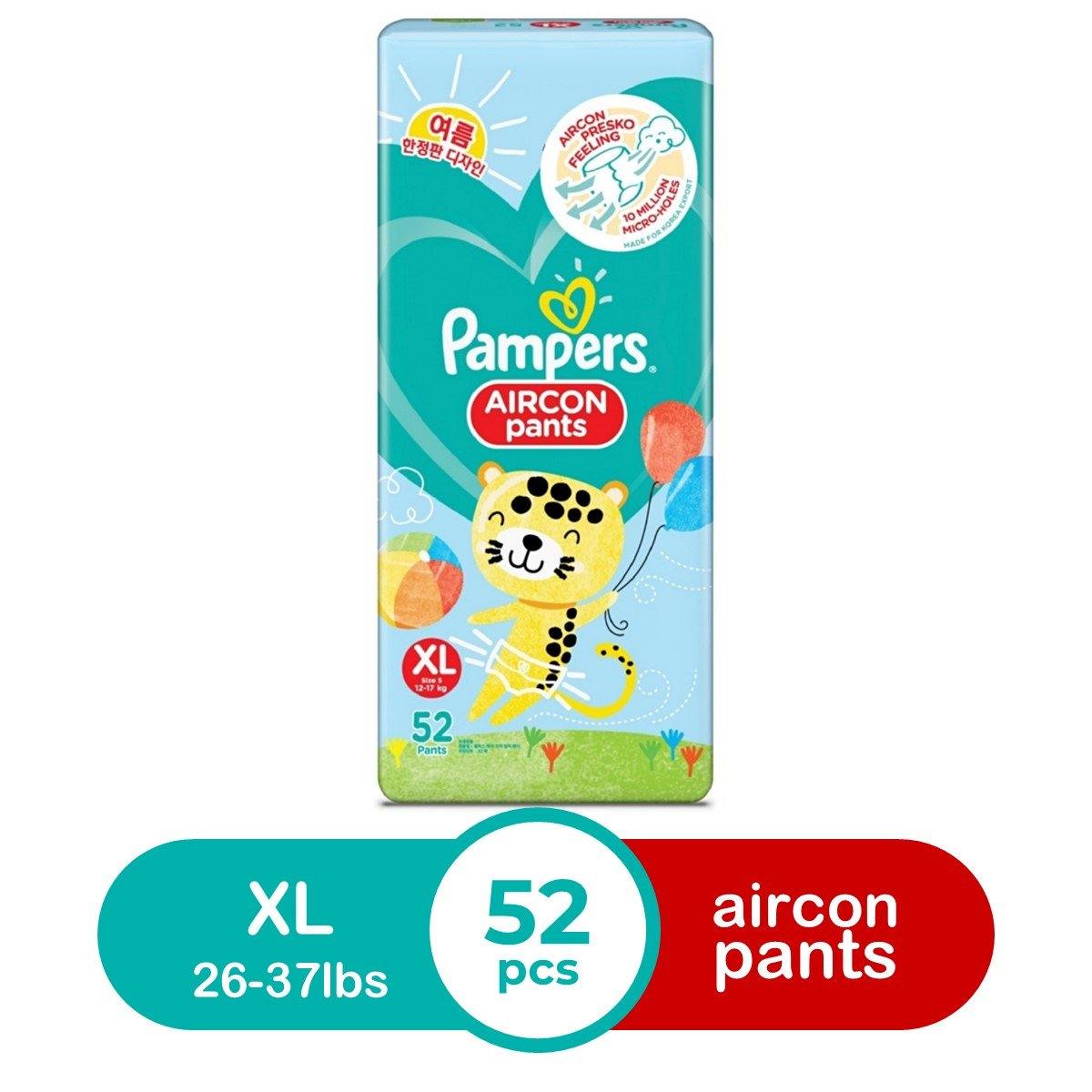 Pampers Pants Diaper, Size Big XL 26.5 - 48.7 lbs (12-22 kg), Best for  Skin, 144 Sheets (48 Sheets x 3 Packs)