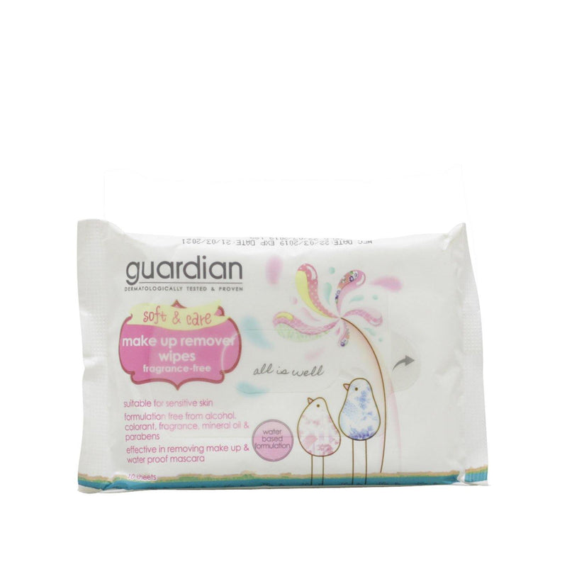 Guardian Make Up Remover Wipes 10 sheets - Southstar Drug