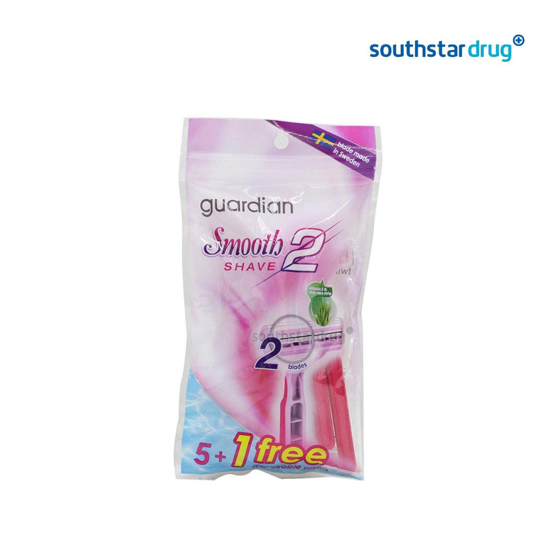 Guardian Ladies Smooth Shave 5 + 1 Disposable Razor - Southstar Drug