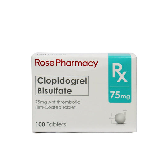 Rx: Rose Pharmacy Clopidogrel Bisulfate 75 mg Tablet - Southstar Drug