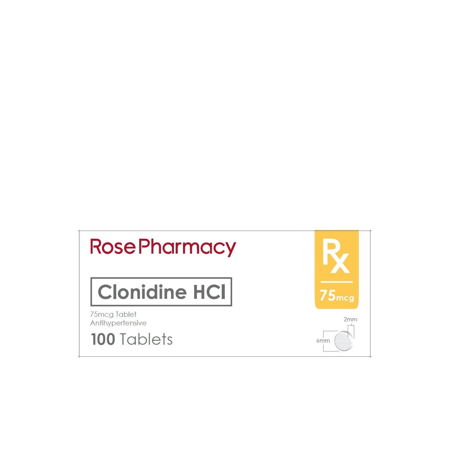 Rx: Rose Pharmacy Clonidine HCI 75 mcg - Southstar Drug