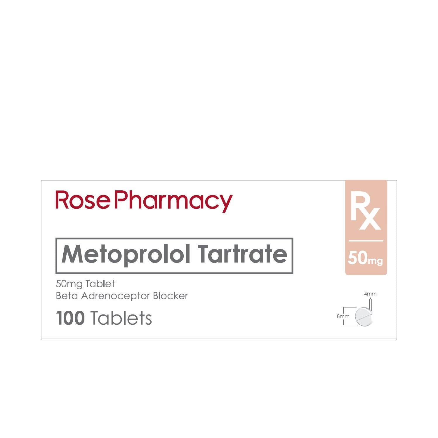 Rx: Rose Pharma Metoprolol 50 mg Tablet - Southstar Drug