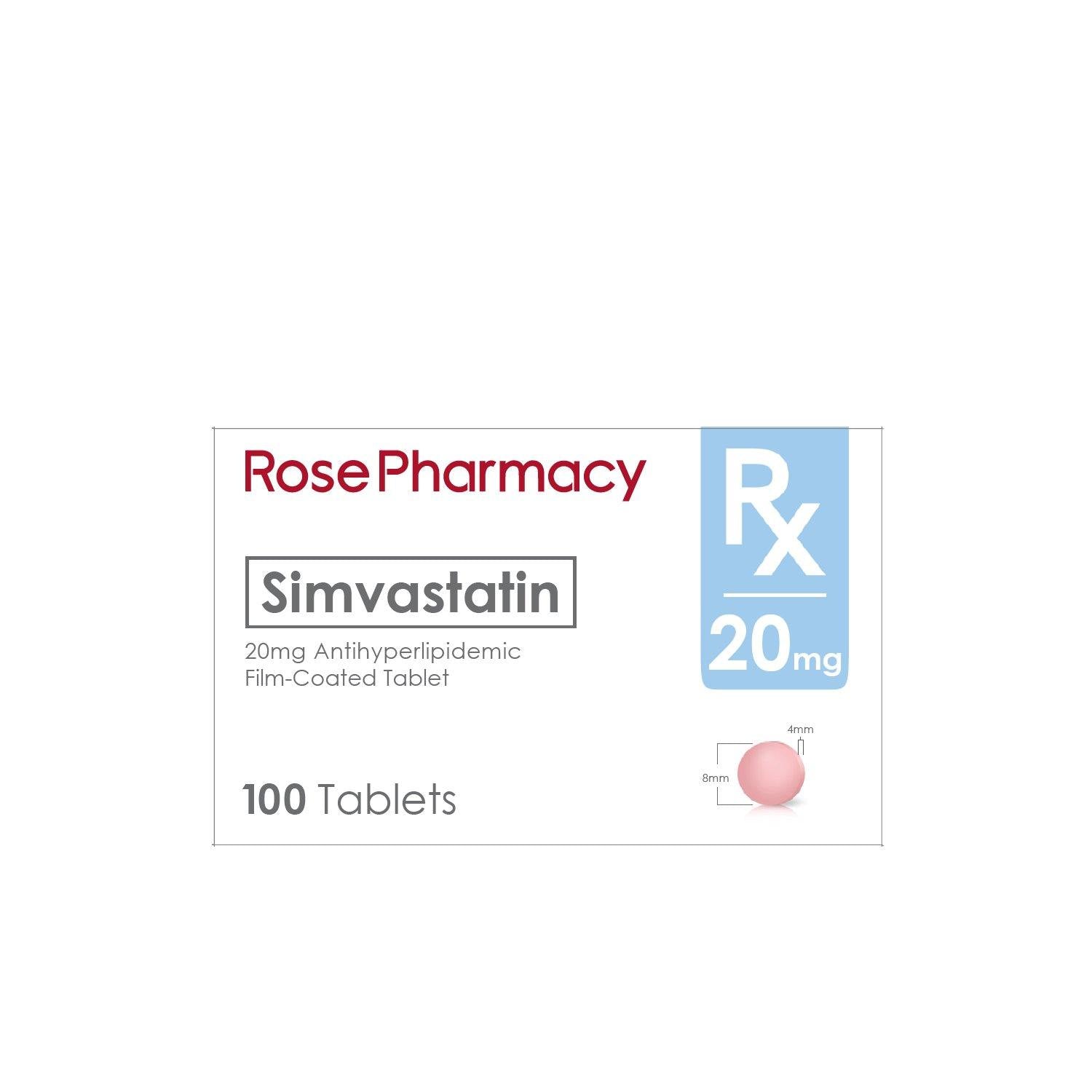 Rx: Rose Pharmacy Simvastatin 20 mg - Southstar Drug