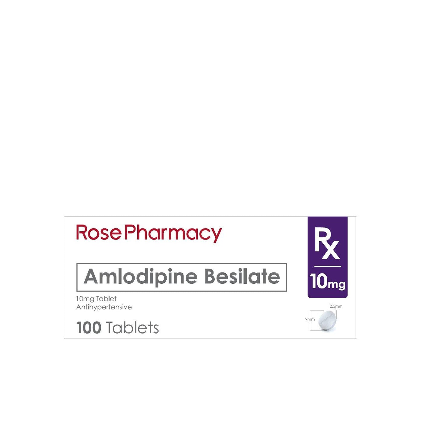 Rx: Rose Pharmacy Amlodipine Besilate 10 mg - Southstar Drug