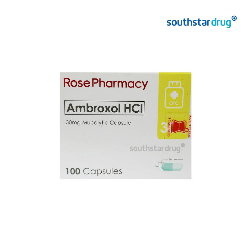Rx: Rose Pharmacy Ambroxol 30mg Tablet - Southstar Drug