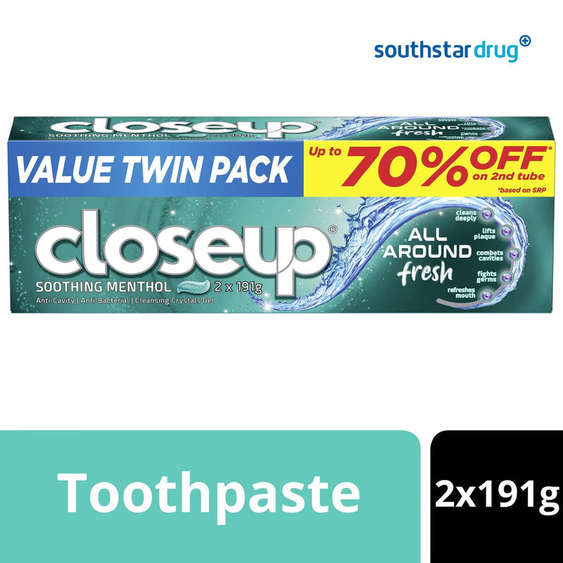 Close Up All Around Fresh Soothing Menthol 2 x191G - Southstar Drug
