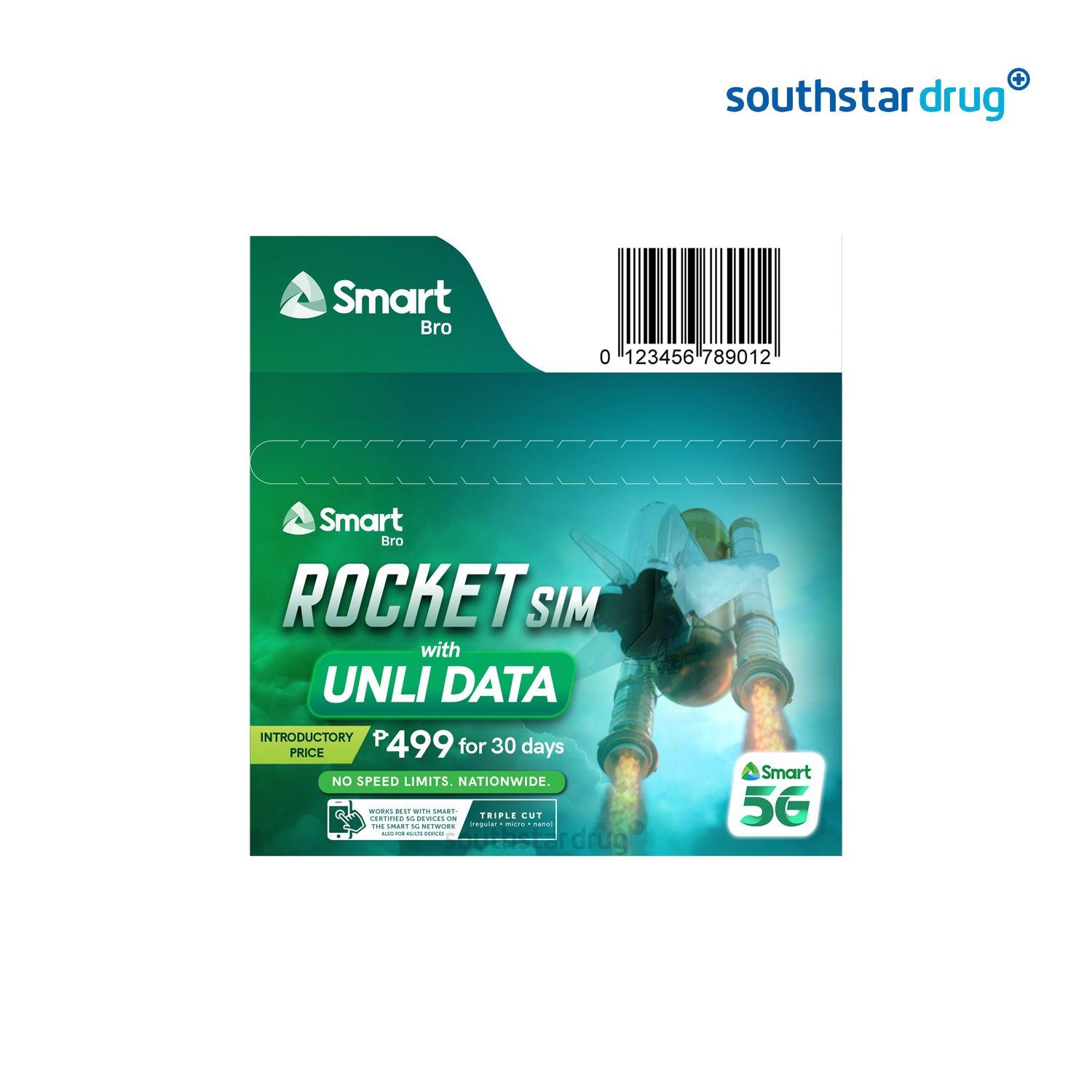 Smart Bro Rocket Sim Unli Data 30days - 5G - Southstar Drug