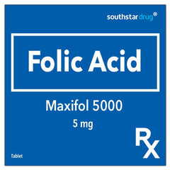 Rx: Maxifol 5000 5 mg Tablet - Southstar Drug