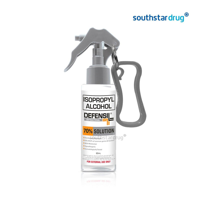 Defensil 70% Solution Isopropyl Alcohol Spray 60ml - Southstar Drug
