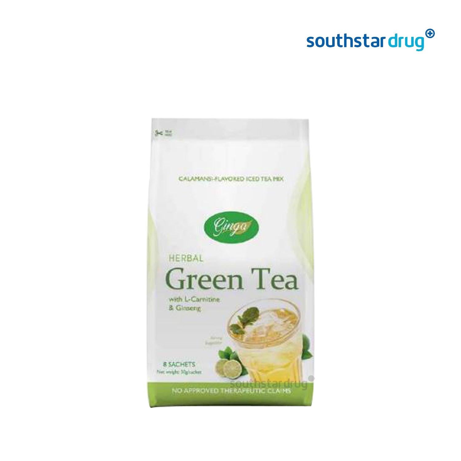 Ginga Herbal Green Tea 30 g x 10pcs - Southstar Drug