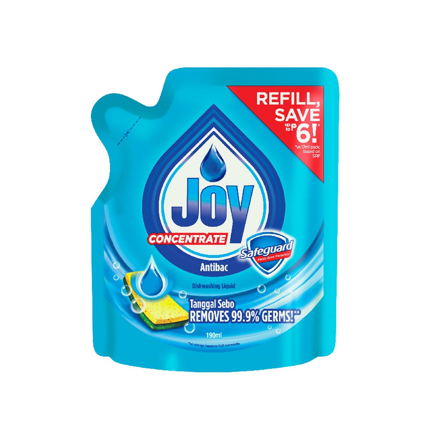 Joy Antibac Dishwashing Liquid Refill 200 ml - Southstar Drug