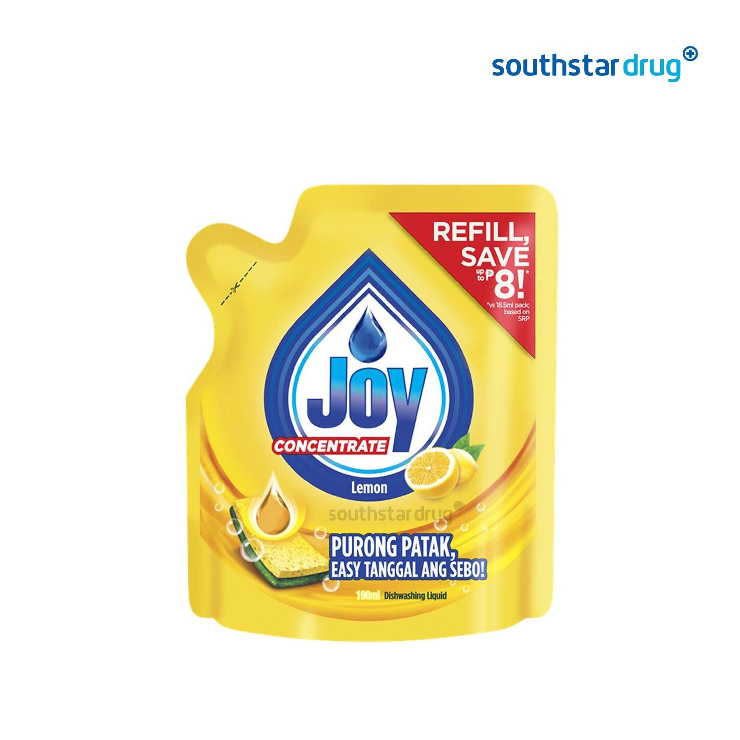 Joy Lemon Dishwashing Liquid 190ml - Southstar Drug