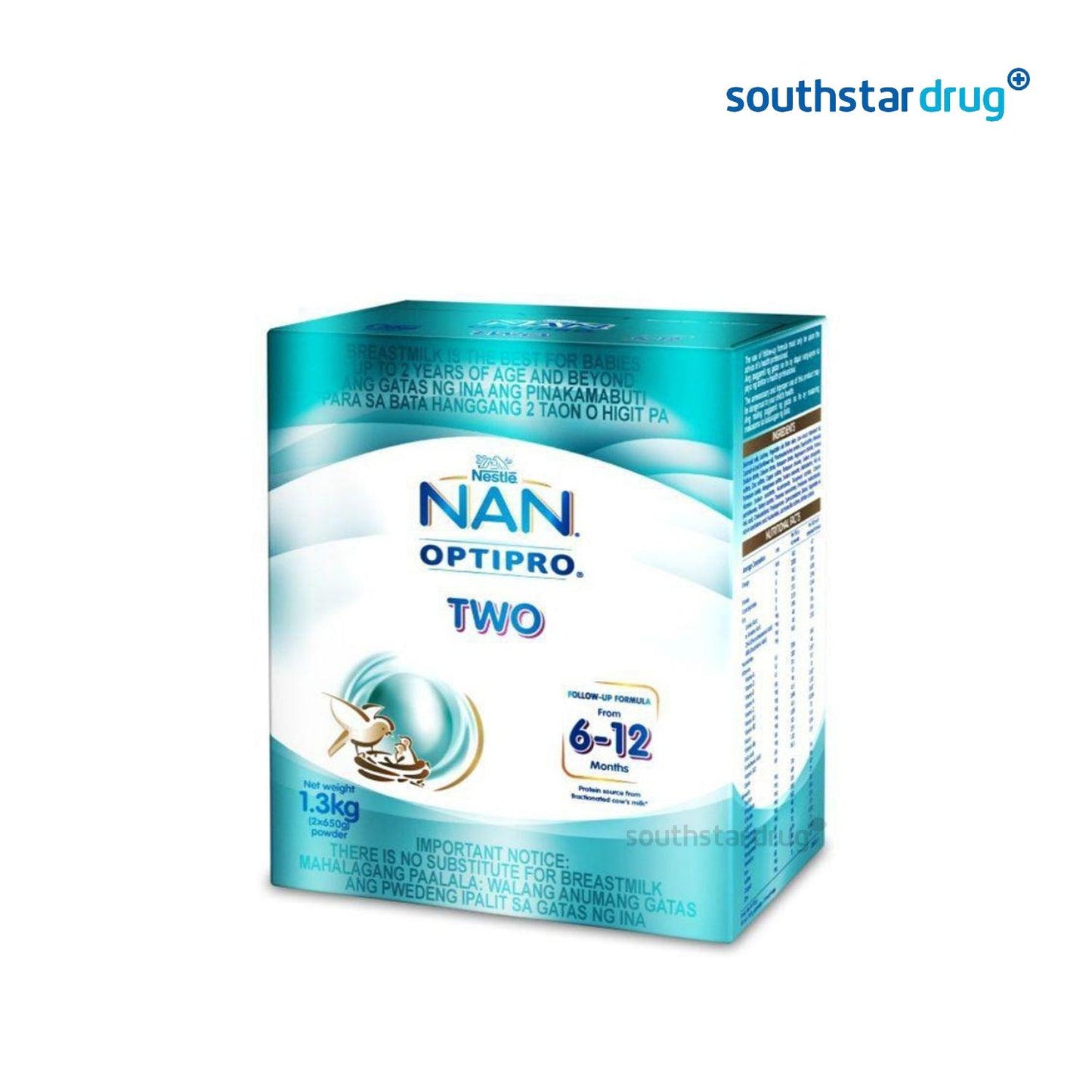 Nan Optipro Two 6 to 12 years 1.3 kg Box - Southstar Drug