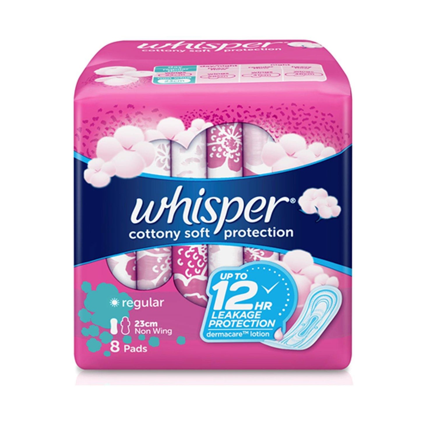 Whisper Cotton Clean Regular Flow Non-Wings - 8s - Southstar Drug