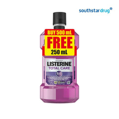 Listerine Mouthwash 500ml FREE Total Care Zero 250ml - Southstar Drug