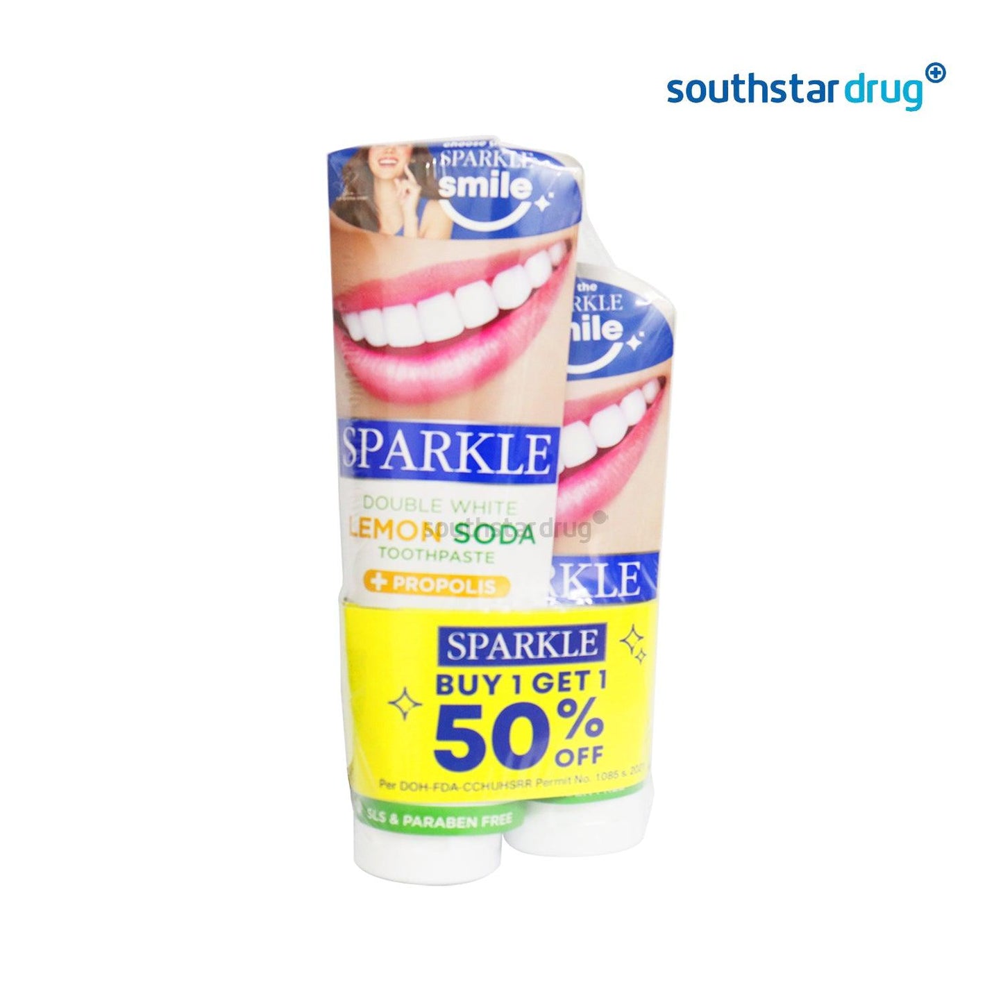 Sparkle Double White Toothpaste 100 g Get 50g @ 50% OFF - Southstar Drug