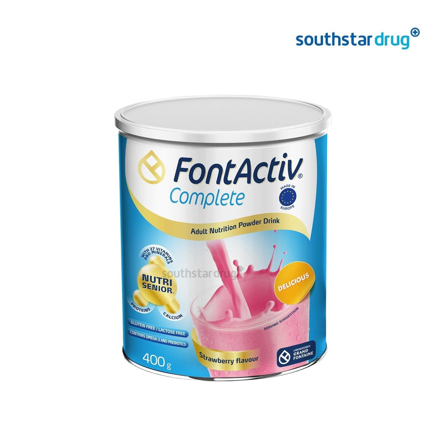 FontActiv Complete Strawberry 400g Adult Nutrition Powder Drink - Southstar Drug