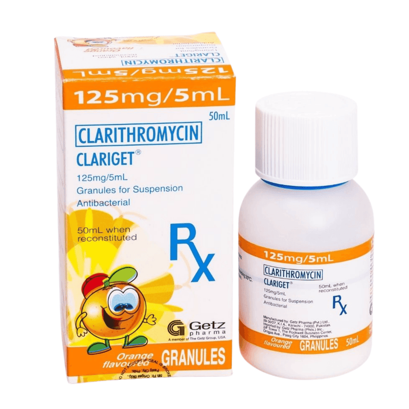 Rx: Clariget 125mg / 5ml 25ml Granules for Suspension - Southstar Drug