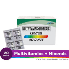 Centrum Advance Multivitamins + Minerals Tablets - 20s - Southstar Drug
