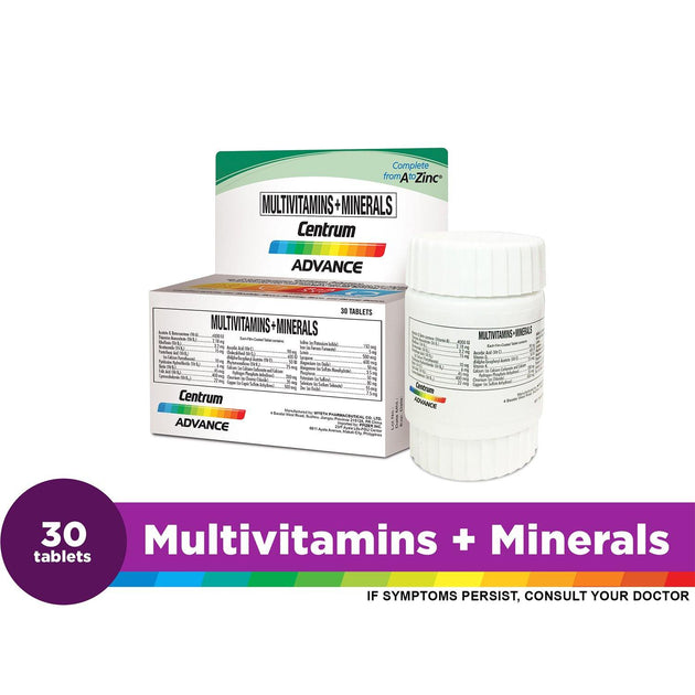 Buy Centrum Advance Multivitamins + Minerals Tablets - 30s Online ...