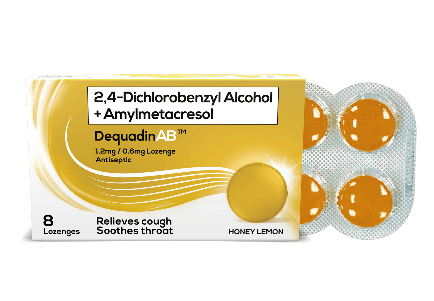 DequadinAB Honey Lemon Lozenge - 8s - Southstar Drug