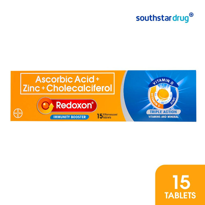 Redoxon Triple Action Effervescent Tablet - 15s - Southstar Drug