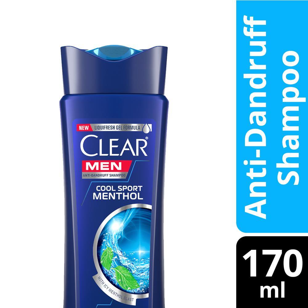 Clear Men Anti Dandruff Shampoo Cool Sport Menthol 170ML - Southstar Drug