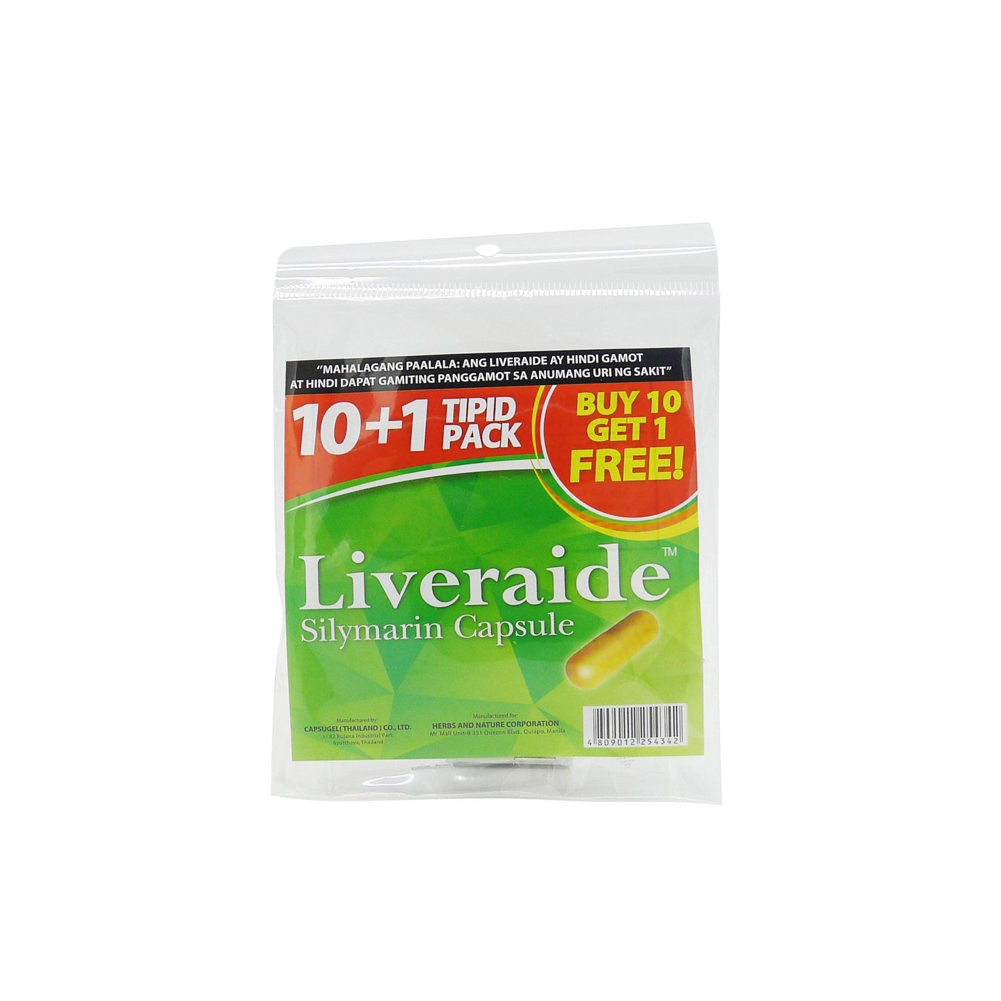 Liveraide 10+1 Capsule - Southstar Drug