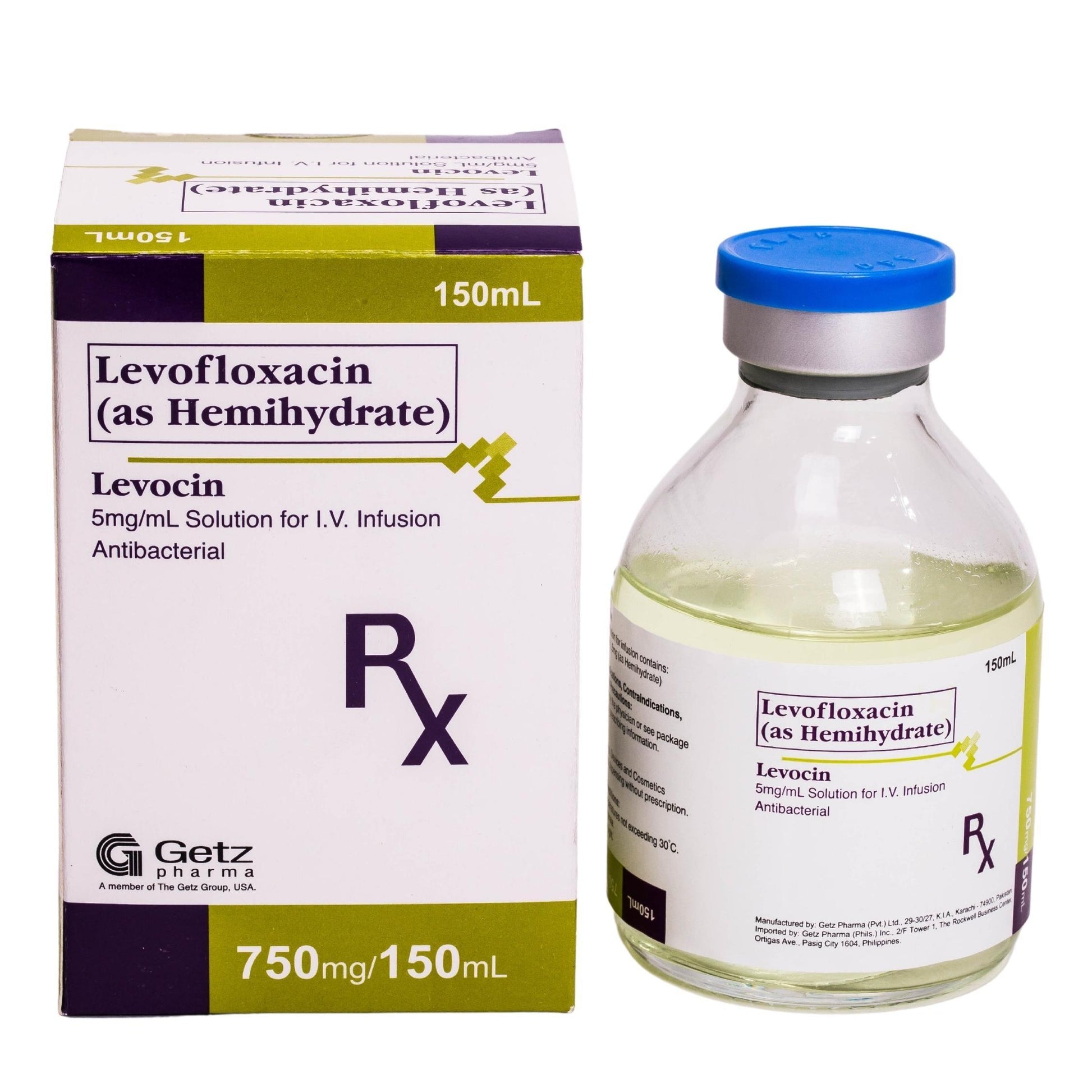 Rx: Levocin 5mg/ml Solution For IV 150ml - Southstar Drug