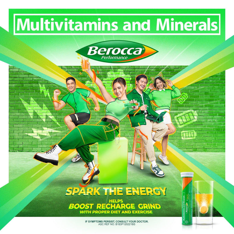Berocca Orange Energy Vitamins Effervescent Tablets - 10s