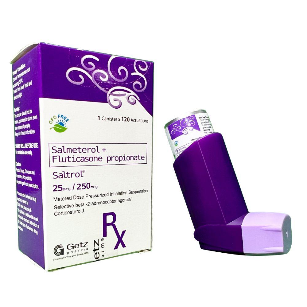 Buy Rx: Saltrol 25mcg/125mg Metered Dose Inhaler 120 Actuations Online ...